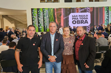 Convênio da Pavimentação Asfáltica que liga Macedônia a Indiaporã.